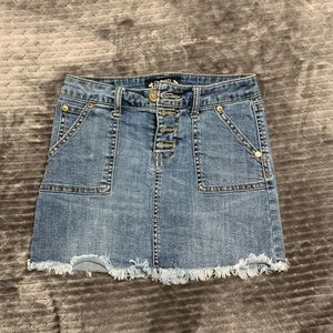 Stretchy Denim Skirt